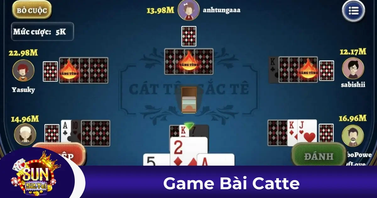 Các quy tắc thắng thua trong Game Bài Catte