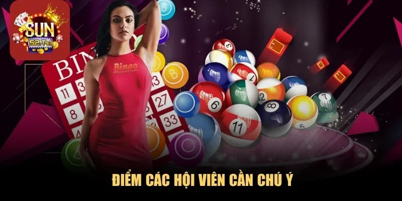 Điểm các hội viên cần chú ý