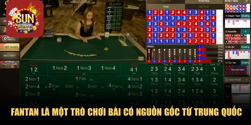 Fantan là một trò chơi bài có nguồn gốc từ Trung Quốc