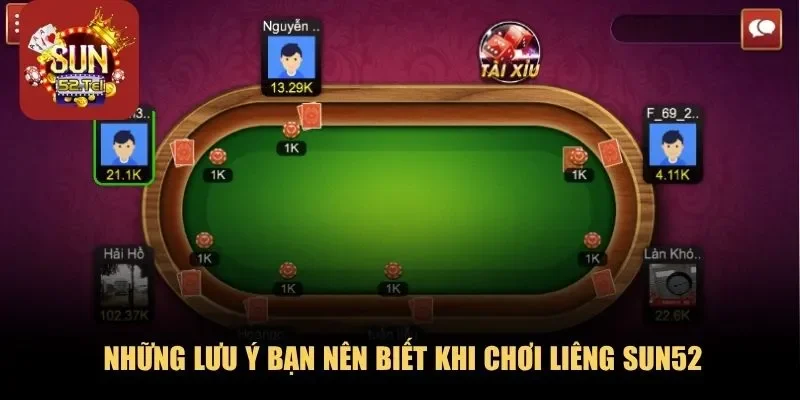 Những lưu ý bạn nên biết khi chơi liêng Sun52