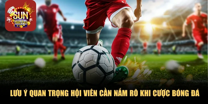 Lưu ý quan trọng hội viên cần nắm rõ khi cược bóng đá