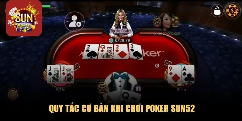 Quy tắc cơ bản khi chơi Poker Sun52